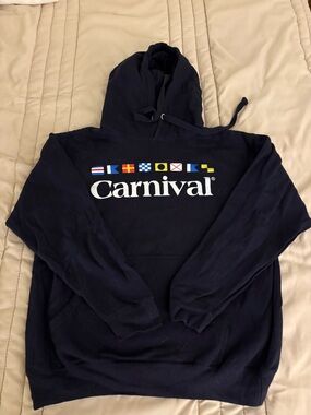 Carnival Cruise Coconut Creek Navy Flag Hoodie
